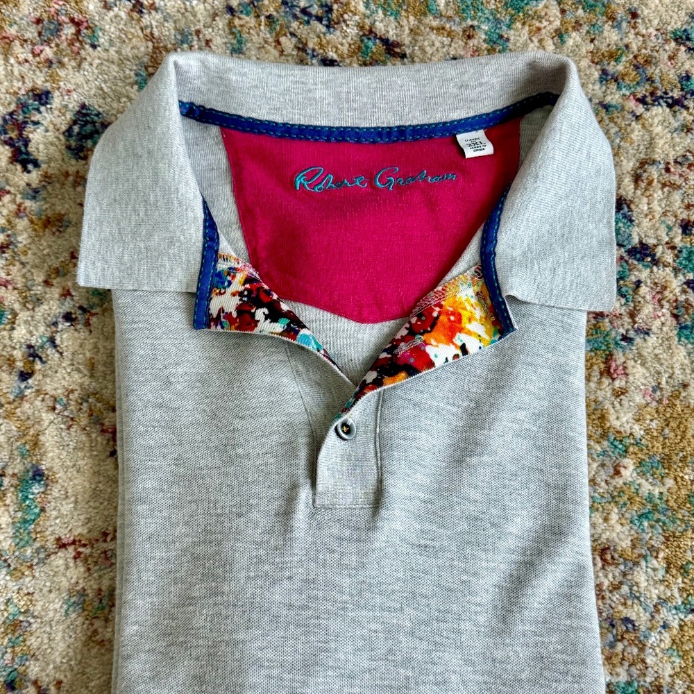 Robert Graham 2XL Classic Fit Short Sleeve Polo Shirt